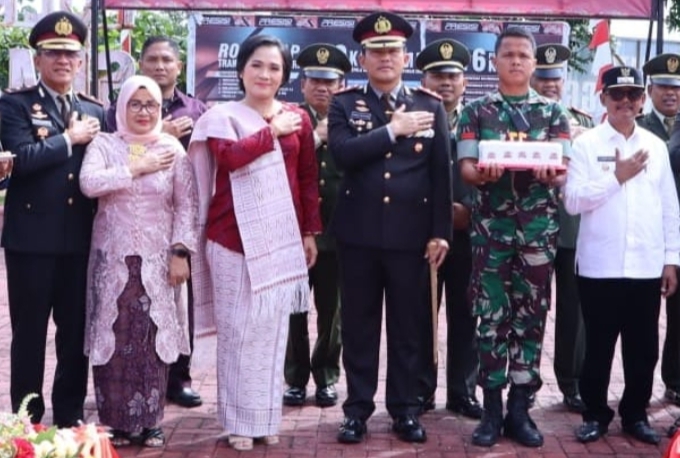 Wakil Bupati Hadiri HUT Bhayangkara Ke 77 Tahun 2023 Polres Simalungun (ist)