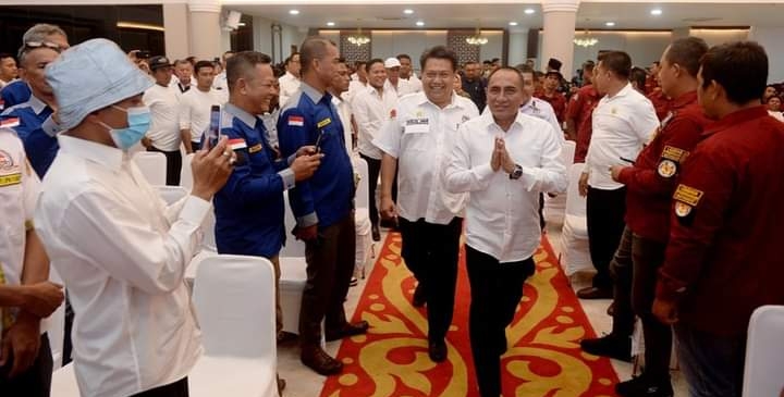 Pelantikan DPD LPM Sumut, di Aula Raja Inal Siregar, Kantor Gubernur Sumut, Jalan Diponegoro Nomor 30, Medan (ist)
