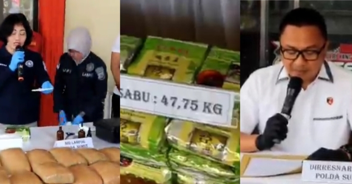 Pasca pemusnahan barang bukti hasil pengungkapan Sabu, Ganja, Pil Ekstasi di Mapolda Sumut (Ist)