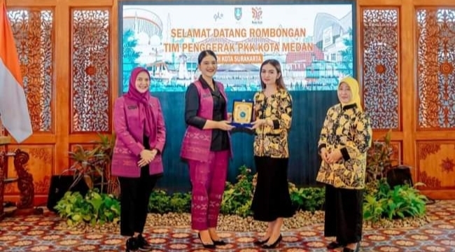 Ketua TP PKK Kota Medan, Sumatera Utara dan Ketua TP PKK Kota Solo, Jawa Tengah (ist)