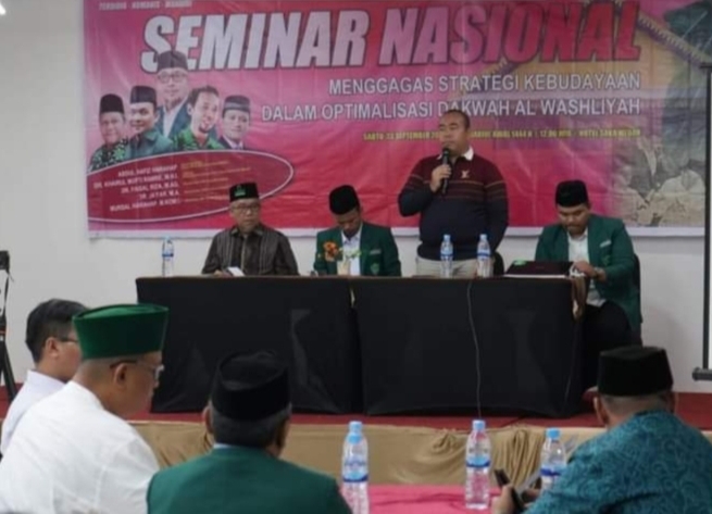 Berlangsungnya seminar nasional Al-Washliyah Kota Medan di Hotel Saka (ist)
