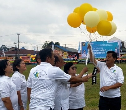 Pelepasan balon perayaan HKN Ke-59 Simalungun