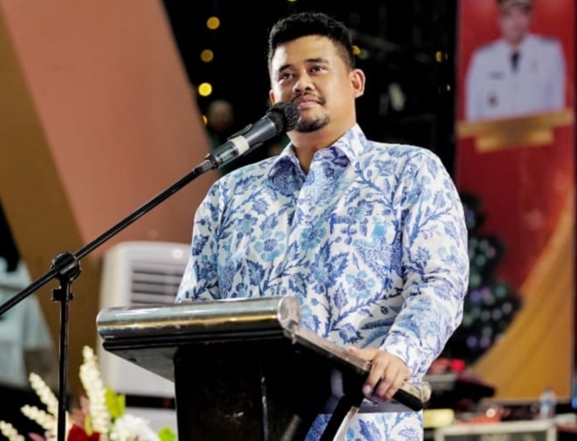Wali Kota Medan Bobby Nasution hadiri Natal Oikumene Pemko Medan.(ist)
