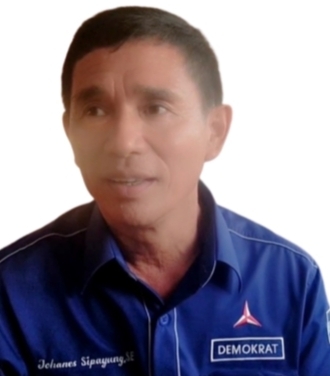 Ketua PAC Demokrat Simalungun, Johanes Sipayung yang juga menjabat Wakil Ketua DPRD Simalungun