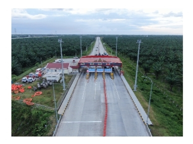 Jalan Tol beroperasi tanpa tarif ( ist)