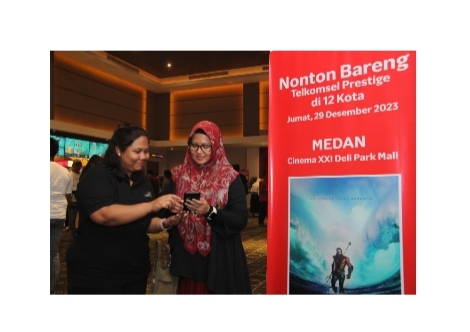 Telkomsel gelar nonton bareng, hadir serentak di 12 Kota. (ist)