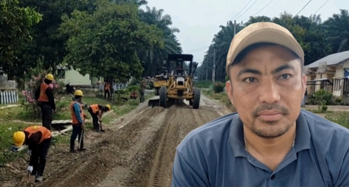 Penanganan Long Segment Jalan dan Pangulu Nagori Silou Dunia, Adrian Mas Budi Saragih.