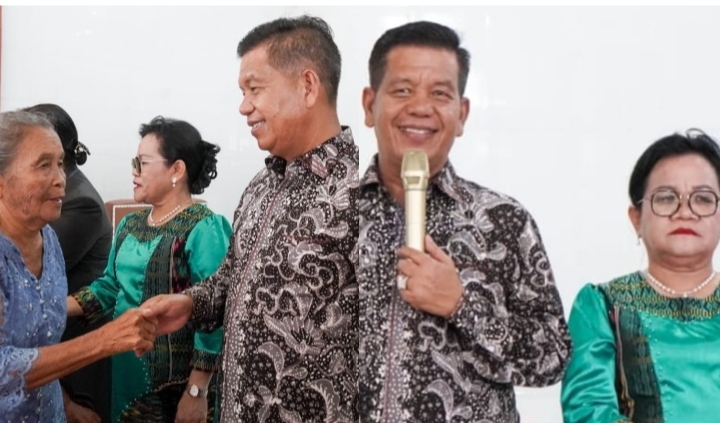 Bupati dan Istri di HKBP Jawa Maraja