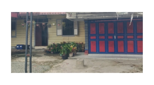 Dua unit rumah milik pensiunan ASN UPT KPH Wil II Pematang Siantar yang diduga diatas lahan aset Pemkab Simalungun