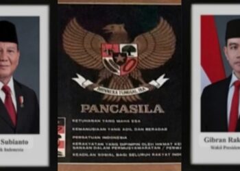 Presiden RI Prabowo Subianto, Burung Garuda PANCASILA, Wakil Presiden RI Gibran Rakabuming Raka