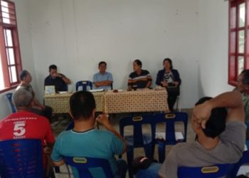 Suasana berlangsungnya kegiatan di Kantor Camat Kecamatan Haranggaol Horisan, Kabupaten Simalungun