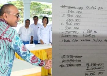 Bupati Simalungun Anton Achmad Saragih saat menerima audensi BPJS di Pendopo rumah dinas dan oret oret narasumber atas dugaan pungli oknum Korwil Pendidikan Kecamatan Tanah Jawa