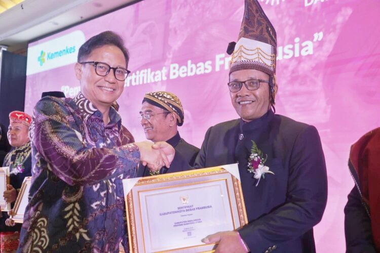 Simalungun Terima Sertifikat Bebas Frambusia Kemenkes RI