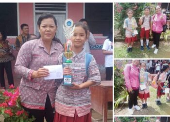 ELSA MARPAUNG DARI LUMBAN GORAT, JUARA OLYMPIADE MATEMATIKA KECAMATAN DOLOK PANRIBUAN.