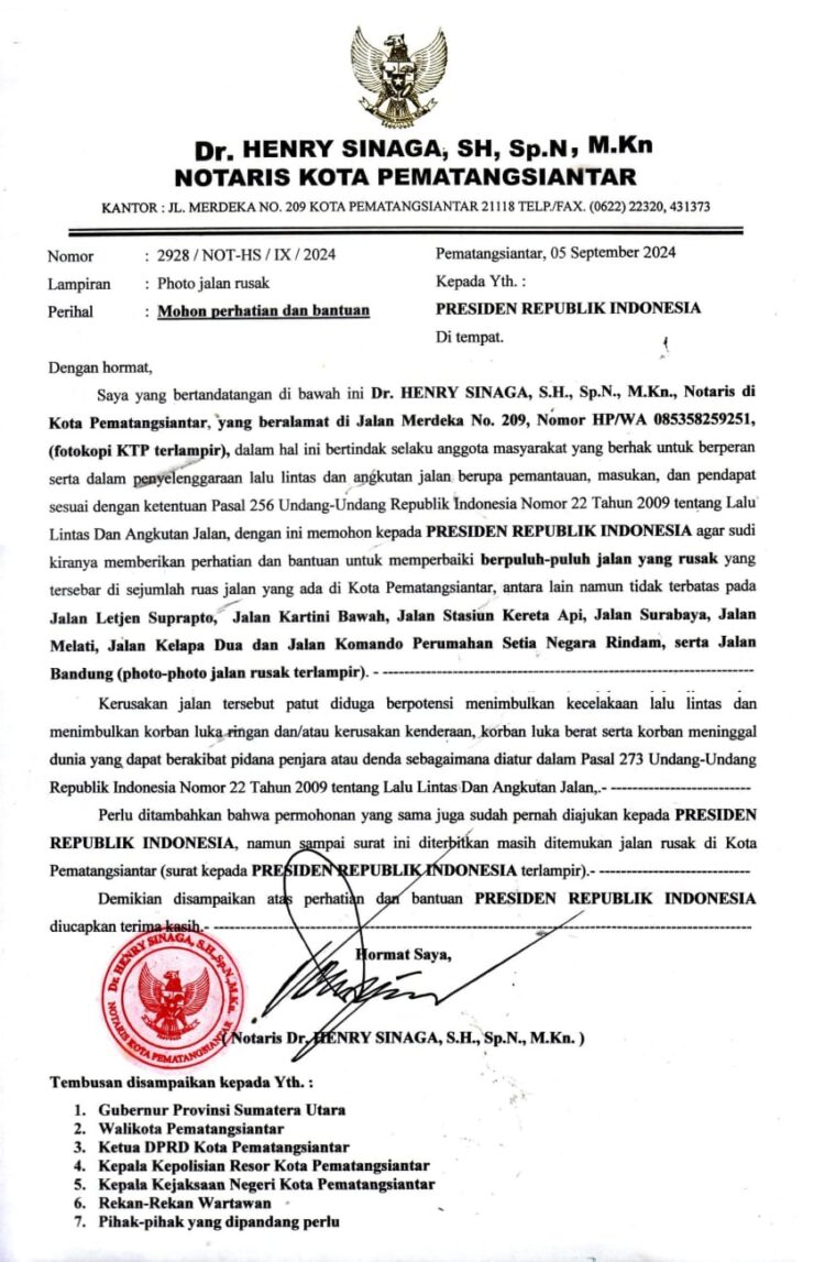 WALIKOTA SIANTAR DILAPORKAN