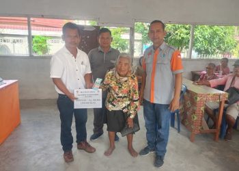 Nagori Pulo Bayu Serahkan BLT Tahap IV untuk 48 Warga Kurang Mampu
