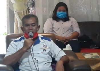 Ketua LSN Humuntal Rajagukguk saat melakukan pemaparan