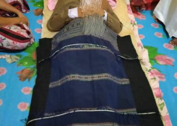 Korban saat meninggal di Puskesmas Galang