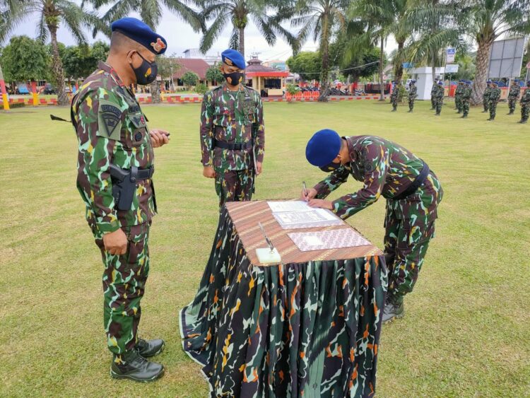 Dayon B Brimobdasu Pimpinan Pengukuhan Wadayon Dan Sertijab Pasi Min