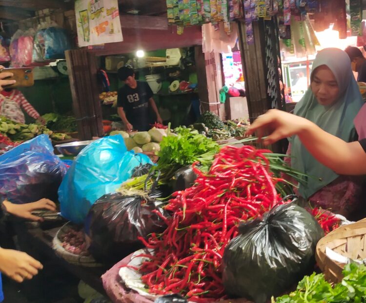 Pedagang Cabai di Pasar Horas Kota Siantar