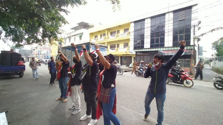Aksi pemuda Dairi di Medan