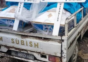 Peti mati dan salib yang dikirim ke Desa Paropo