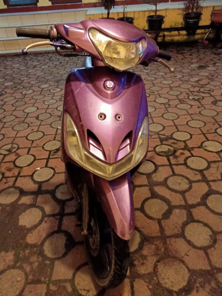 Sepeda motor pelaku yang diamankan polisi