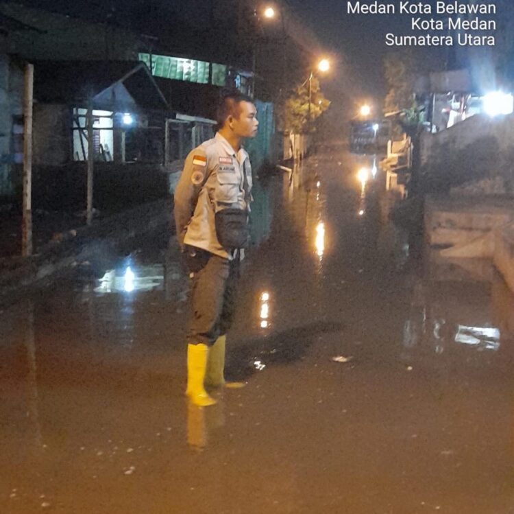 Kondisi banjir di Kota Medan