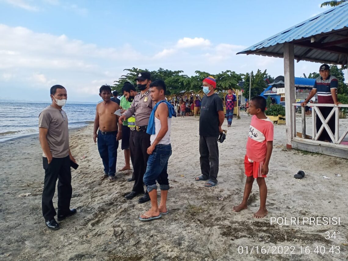 Warga di lokasi kejadian tenggelamnya tiga pelajar