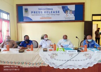 Walikota Tebinggi Ir H Umar Zunaidi Hasibuan MM menyampaikan Upah minimum  Kota Tebingtinggi 2021.