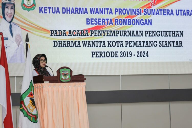 Pengukuhan Ketua dan Penyempurnaan Pengurus Dharma Wanita Persatuan Kota Pematang Siantar (f:ist/konstruktif)