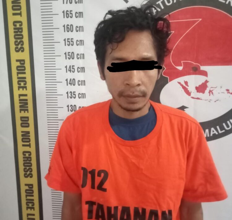 Tersangka pengedar Narkoba asal Perk.Sei Bejangkar Kecamatan Talawi Kabupaten Batubara yang ditangkap Polsek Bosar Maligas. ( Nawasenanews/ Ist)