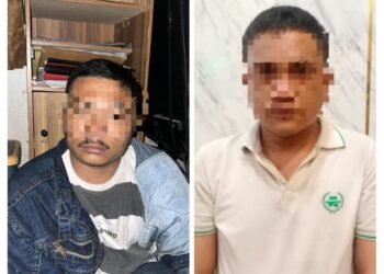 Kedua pelaku ( eksekutor) Pembakaran Rumah Wartawan TriBrataTV di Tanah Karo, Rico Sempurna Pasaribu,yakni RAS (37) dan YT alias Selawang (36), diketahui telah ditangkap.( Nawasenanews/ Ist)