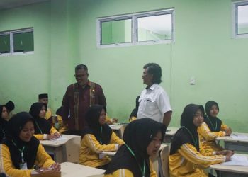 Satuan Intelkam Polres Simalungun menggelar Latihan Dasar Kepemimpinan (LDK) bagi Organisasi Siswa Intra Madrasah (OSIM) MAN Simalungun. ( Ist/ Nawasenanews)