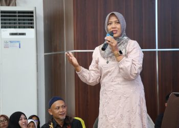 Wakil Wali Kota Pematangsiantar Herlina saat menghadiri Majelis Tauhid yang digelar Pola Pertolongan Allah Learning Center-Yayasan Abulyatama Indonesia (PPALC-YAI) Pematangsiantar.( Ist/ Nawasenanews)