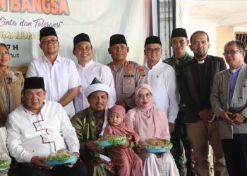 Kapolres Simalungun AKBP Marganda Aritonang saat menghadiri acara Haul Ke-16 Tuan Guru Batak Serambi Babussalam Simalungun.( Nawasenanews/ Ist)