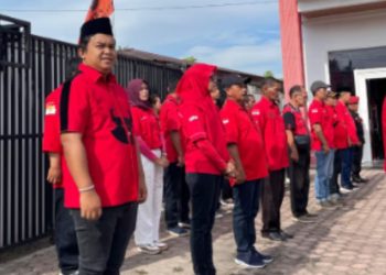 Peringati HUT Kemerdekaan RI ke 80, PDI Perjuangan Siantar Gelar Upacara