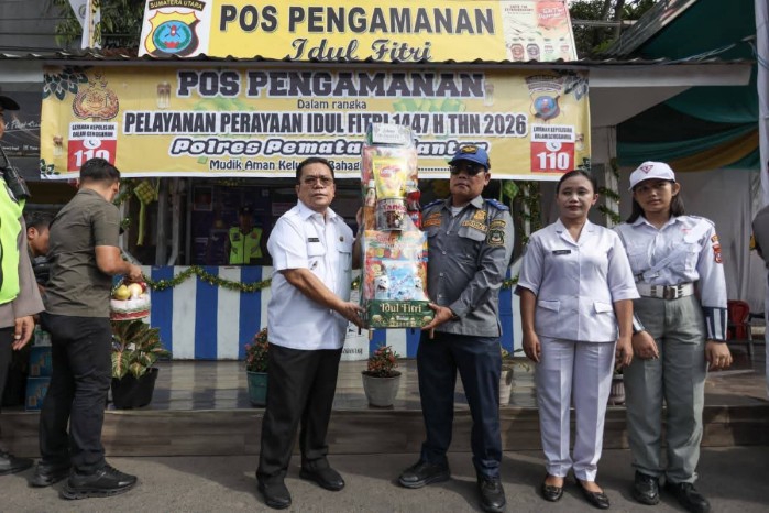 Wali Kota dan Forkopimda Tinjau Pos Pengamanan Lebaran di Siantar
