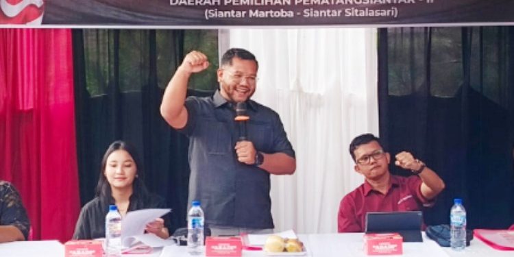 Anggota Komisi 1 DPRD Siantar Erwin Freddy Siahaan Sosialisasi Perda Nomor 1 Tahun 2021