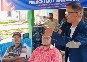 Wakil Ketua DPRD Siantar Frengki Boy Saragih Sosialisasi Perda di Tanjung Pinggir