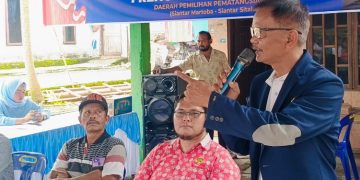 Wakil Ketua DPRD Siantar Frengki Boy Saragih Sosialisasi Perda di Tanjung Pinggir