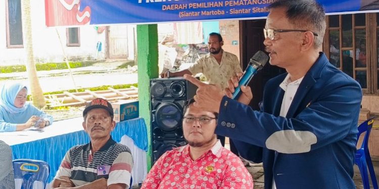 Wakil Ketua DPRD Siantar Frengki Boy Saragih Sosialisasi Perda di Tanjung Pinggir