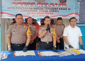 Polres Simalungun Ungkap Tiga Kasus Pencurian Selama Oktober