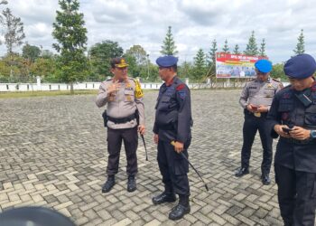 Kapolres Terima Personel BKO Polda Sumut Amankan Pilpanag Tahuh 2023 Di Simalungun