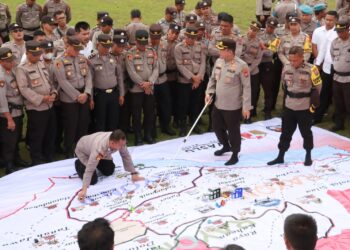 Pelaksanaan Tactical Floor Game Polres Simalungun Siap Laksanakan Ops Mantap Brata Toba Toba 2023-2024
