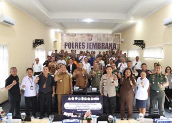 Menjamin Kesuksesan Pemilu Tahun 2024 di Kabupaten Jembrana, Kapolres Gelar Rapat Koordinasi