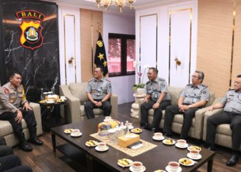 Kakanwil Kemenkumham Bali Gelar Audiensi Dengan Kapolda Bali