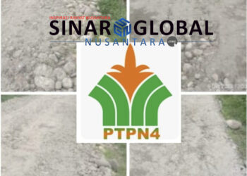 Diduga Kurang Pengawasan Proyek Pengerasan Jalan Produksi di PTPN IV Kebun Dosin Asal Jadi