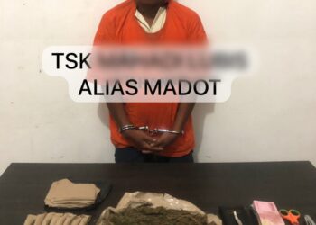 Polsek Perdagangan Berhasil Ringkus 4 Pria Pengedar dan Penyalahguna Narkoba Jenis Shabu dan Ganja