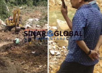 Tinjau Longsor Bukit Dolok Simarsolpah, Anggota DPRD Simalungun Jamerson Saragih Titip Doa Keselamatan dan Minta BPBD Tambah Escavator
